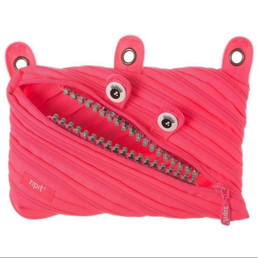 Zipit Grillz 3 Ring Pouch (Monster Pencil Case)